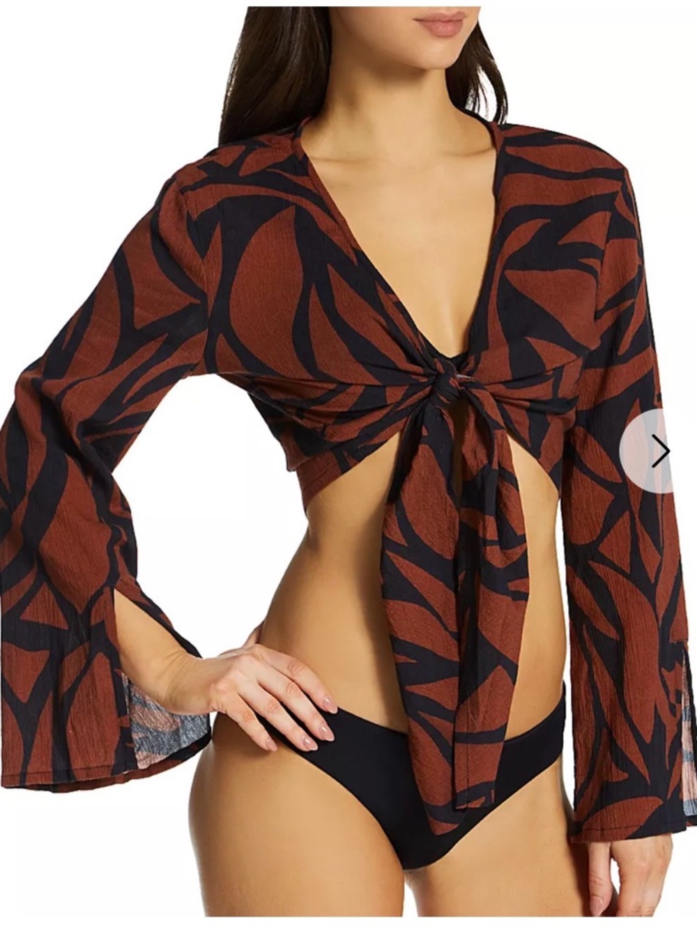 Sanctuary Tie-Front Coverup Top